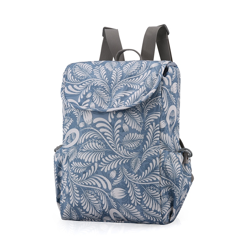 Printed flap-top Backpack